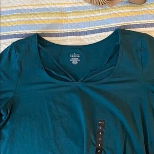 Blue/Teal shirt from Torrid